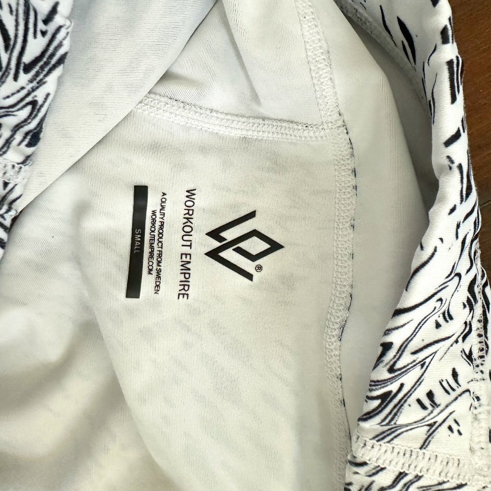 Workout Empire Low Waist Performance Tights Snow TOP Fitness Yoga Leggings S - Picture 8 of 8